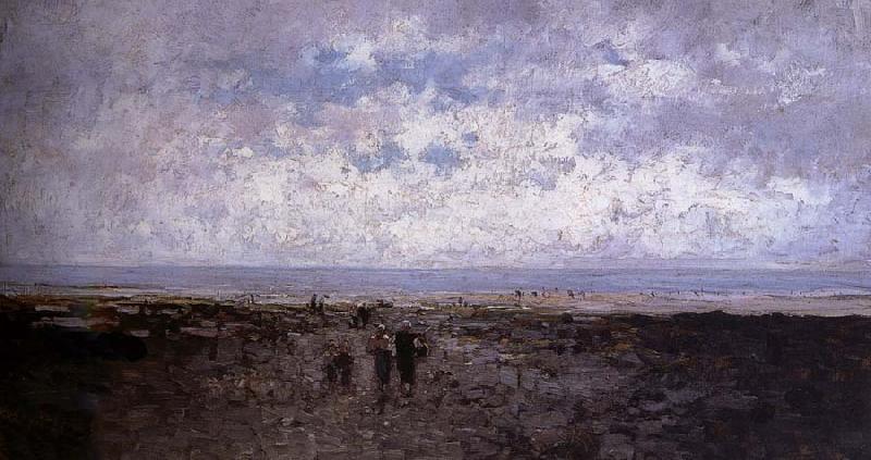 Nicolae Grigorescu On the Ocean Shore oil painting image